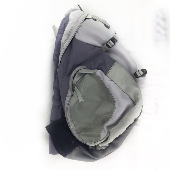 light grey jansport backpack